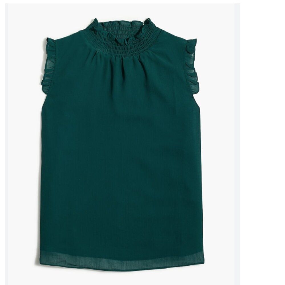 J.Crew Factory Smocked Neck Top - Size S - NWT